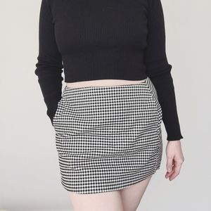 Urban Outfitters checkered mini skirt